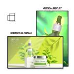 65 Inch Shop Lcd Screen Display Window Facing Ultra Narrow Bezel Display