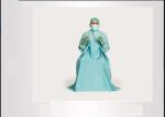 Urology Disposable Surgical Gown Comfortable Fabric Material Knit Cuff Anti -