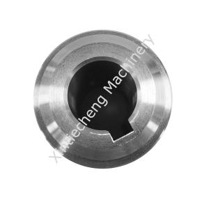 China Bright Silver Customized 45 Steel Disc Adapter Pay Off Machine Parts factory