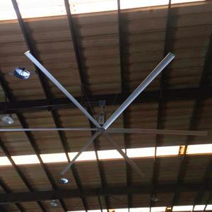 China Warehouse Giant Ceiling Fan 9 ft High Volume Low Speed With Six Blades factory