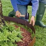 1.6mm Corten Steel Edging 300mm SGS 8 Inch Garden Metal Ornaments