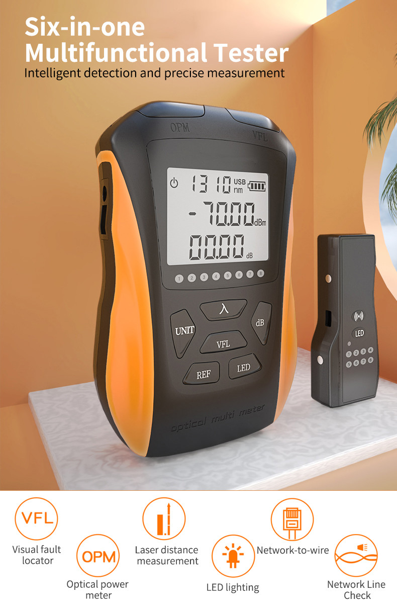 1625nm 15mw Optical Power Meter Multifunction