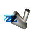 6 X 4 " Sch20 Stainless Steel Pipe Fittings Lateral Tee ASTM A406 WP304 / 304L