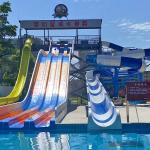 SGS Certified Super Open Spiral Slide Tube For Water Theme Park Anti Static