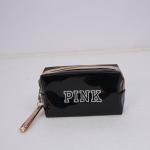 Wholesale 4 Colors Pink Shiny PU Leather Cosmetic Wristlet Bag