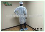 Economical SMS/Non-Woven Disposable Lab Coats With Knitted Collar And Velcro