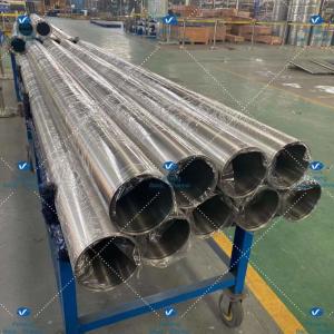 China Chemical Element Titanium Gr2 Tube Targets Astm B861 Metallic Luster factory