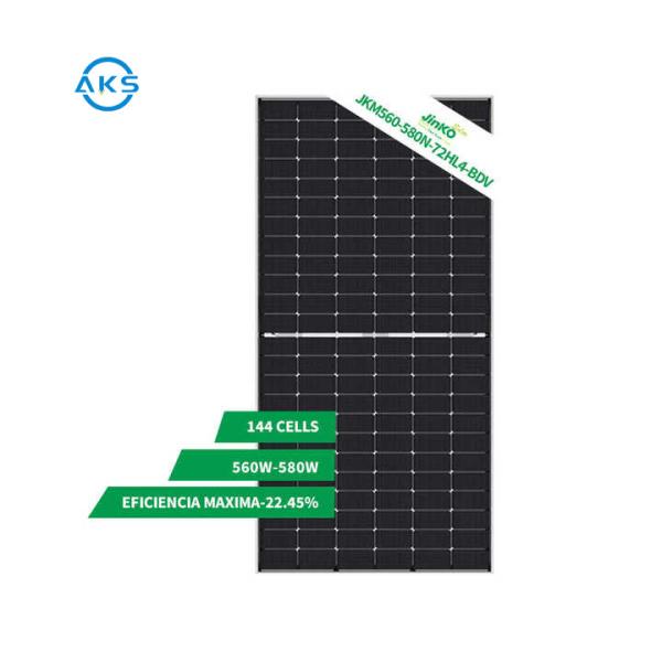 540W Double Sided Solar Panels Jinko Full Black Solar Panel 545W 550W 555W 560W