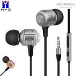 Heavy Bass 3.5Mm Wired In Ear Earphones With Mic Volume Control Stereo Metal