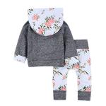 4 Years 47in Long Sleeve Hooded Sweatshirt Black And White Hoodie With Trousers