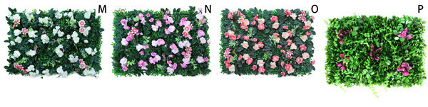 Artificial Flower Lawn Synthetic Vertical Garden Eco Friendly 1001D 1001E