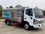 Versatile Diesel Engine Street Sweeper Vehicle With High Pressure Washing