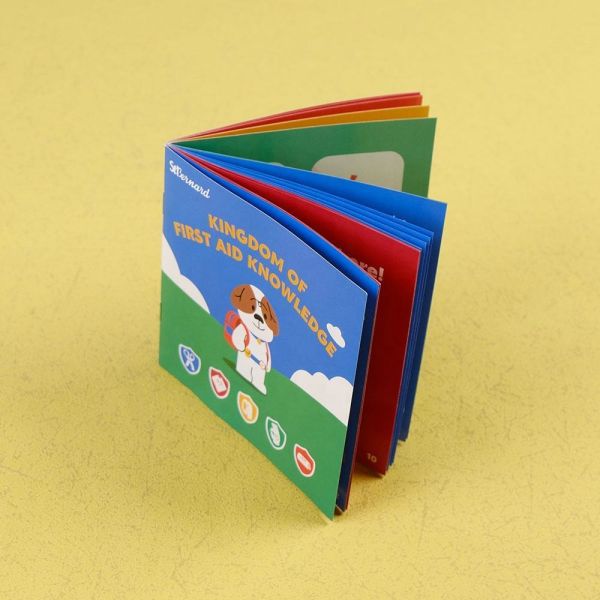 Box Printing Custom Waterproof Cover Softcover Saddle Stitching CMYK Matte Lamination Alphabet Colour Books for Adults Reading