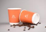 Custom Printed Insulated Paper Cups Takeaway 8 Ounce Paper Coffee Cups