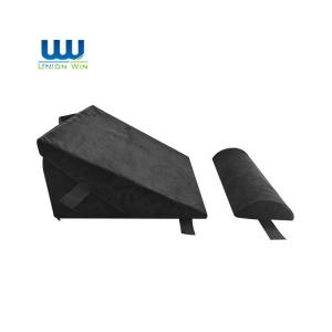 Elevated 55*30*69cm Wedge Foam Pillow With Headrest Large Back Cushion