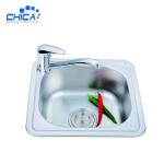 Topmount Kitchen Sink SUS304 Stainless Steel Kitchen Sink Single Bowl Kitchen