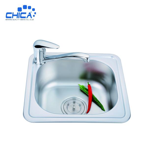 Press Kitchen Sink Stainless Steel Kitchen Sink Single Bowl Kitchen Sink With