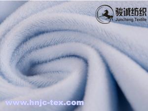 China 75D/144F Custom solid 1mm pile high super soft minky velboa blanket fabric for baby factory