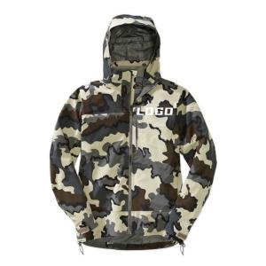 China Custom Men lightweight jacket Waterproof Breathable Camouflage Fishing Rain Jacket Outdoor Camo Hunting Jacket factory