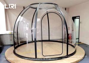 China Round Waist Shape Crystal Dome House For Outdoor Event Exhibitons factory
