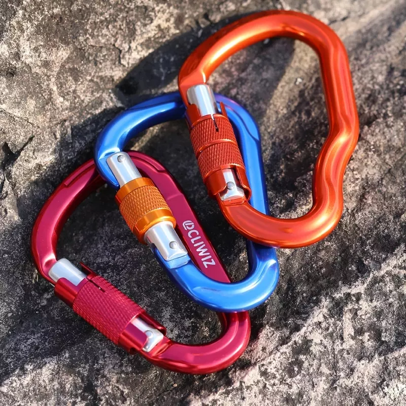 Polished Carabiner Hook Aluminum Custom Clip Hook for General Industry