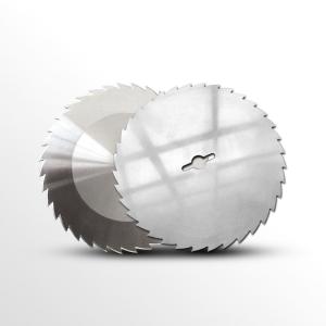 China 120mm Stainless Steel 440C Slicing Machine Blades Knife With Teeth Messer factory