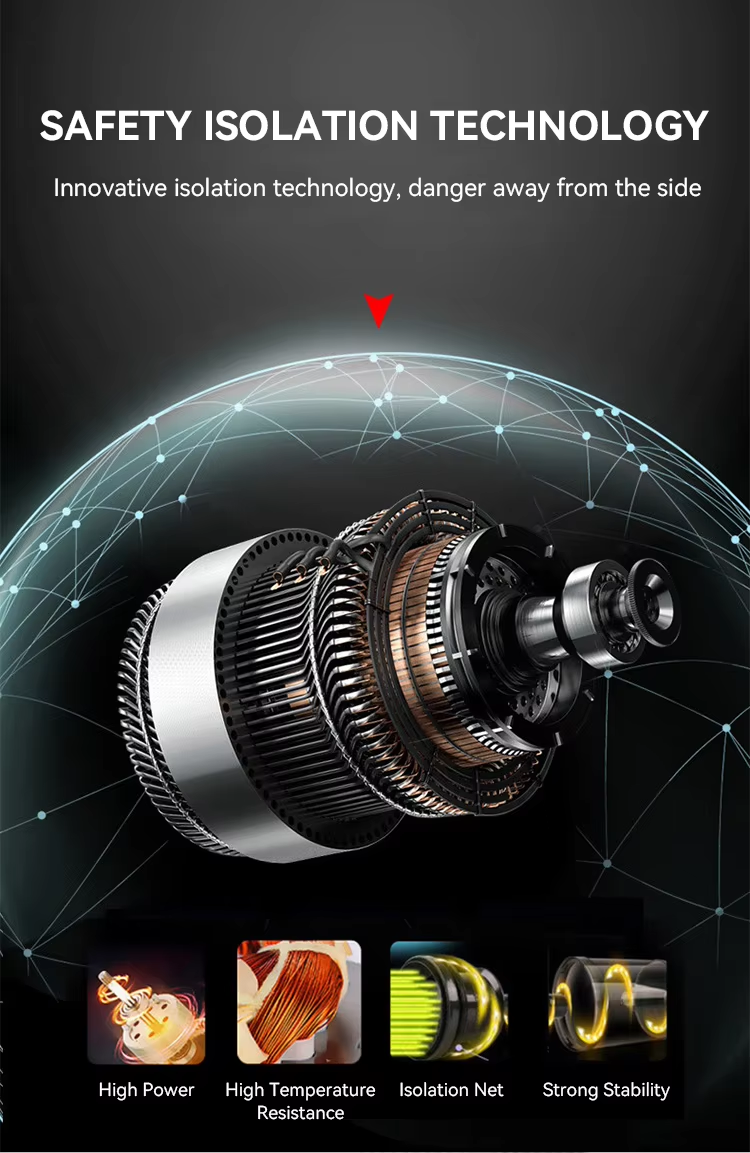 High Power Quick-drying Pet Hair Dryer With 4 Nozzles And ABS Plastic Construction For Professional Grooming