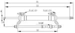 Compact Design Marine Hydraulic Steering Cylinders Up To 90 HP For Fishing Boats