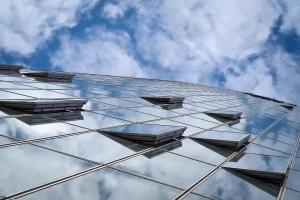 China Aluminum Frame Curtain Wall 6mm-12mm Clear Glass Curtain Wall factory