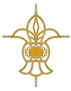 China Insulating Glass Georgian Flower The Perfect Cross Centre Keys Connector for Elegance factory