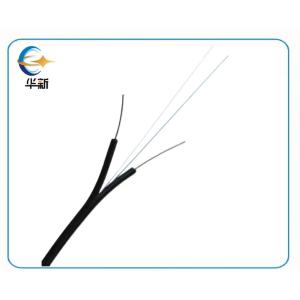 China GJXH FTTH Drop Cable LSZH Flame Retardant 1 Fiber Galvanised Single Mode Fiber Optic Cable factory
