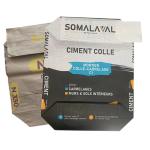 20kg 25kg Food Grade 3 Layer Pasted Valve Paper Bags For Packaging Chemical