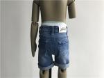 Boys Stretch Denim Shorts / Boys Patchwork Shorts With Roll Up Hem TW80177