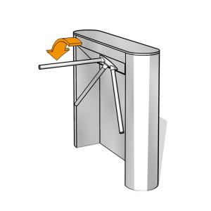 Brushless Electronic Automatic Tripod Security Gates UT550-C Access System 24V