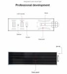 60w LED Solar Street Lights Outdoor, 6600LM Wireless Waterproof Motion Sensor