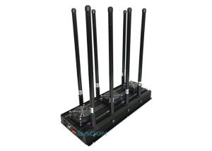 China 1km Long Distance UAV Drone Radio Jammer 8 Bands With 150w High Power factory