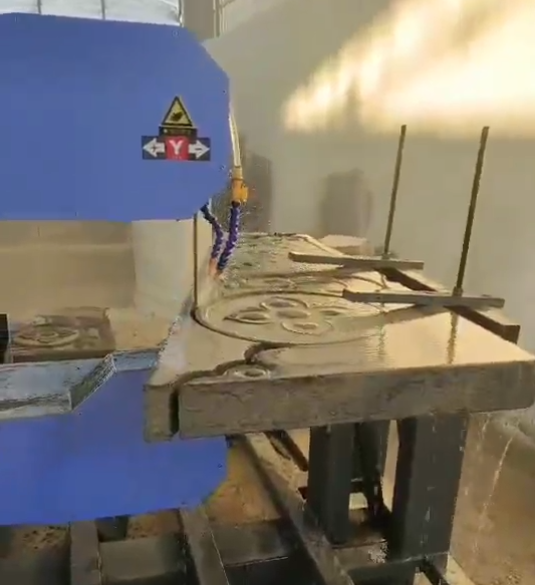 Russia Market CNC Wire Saw Machine For Granite Monument Tombstone Cutting