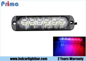 China 6 LED LED Warning Lights , Red / Blue Car Led Emergency Light Bar factory
