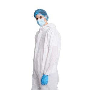 China Non Sterile 180cm Disposable PPE Kit Protective Clothing PE factory