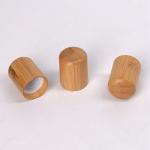 Essential Oil Bottle Empty Cosmetic Brown With 18mm Bamboo Wooden Screw Cap