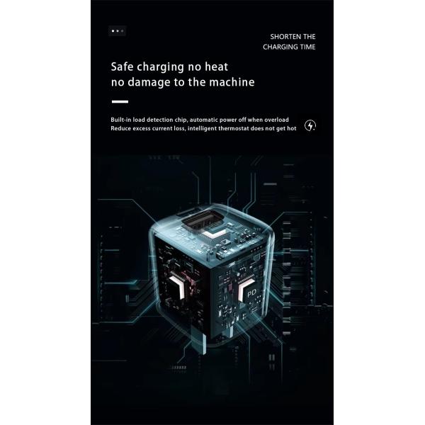 A+C Mini QC3.0 PD 30W GaN Fast Charger Wall Power Adapter For Ihone16 Pro Max