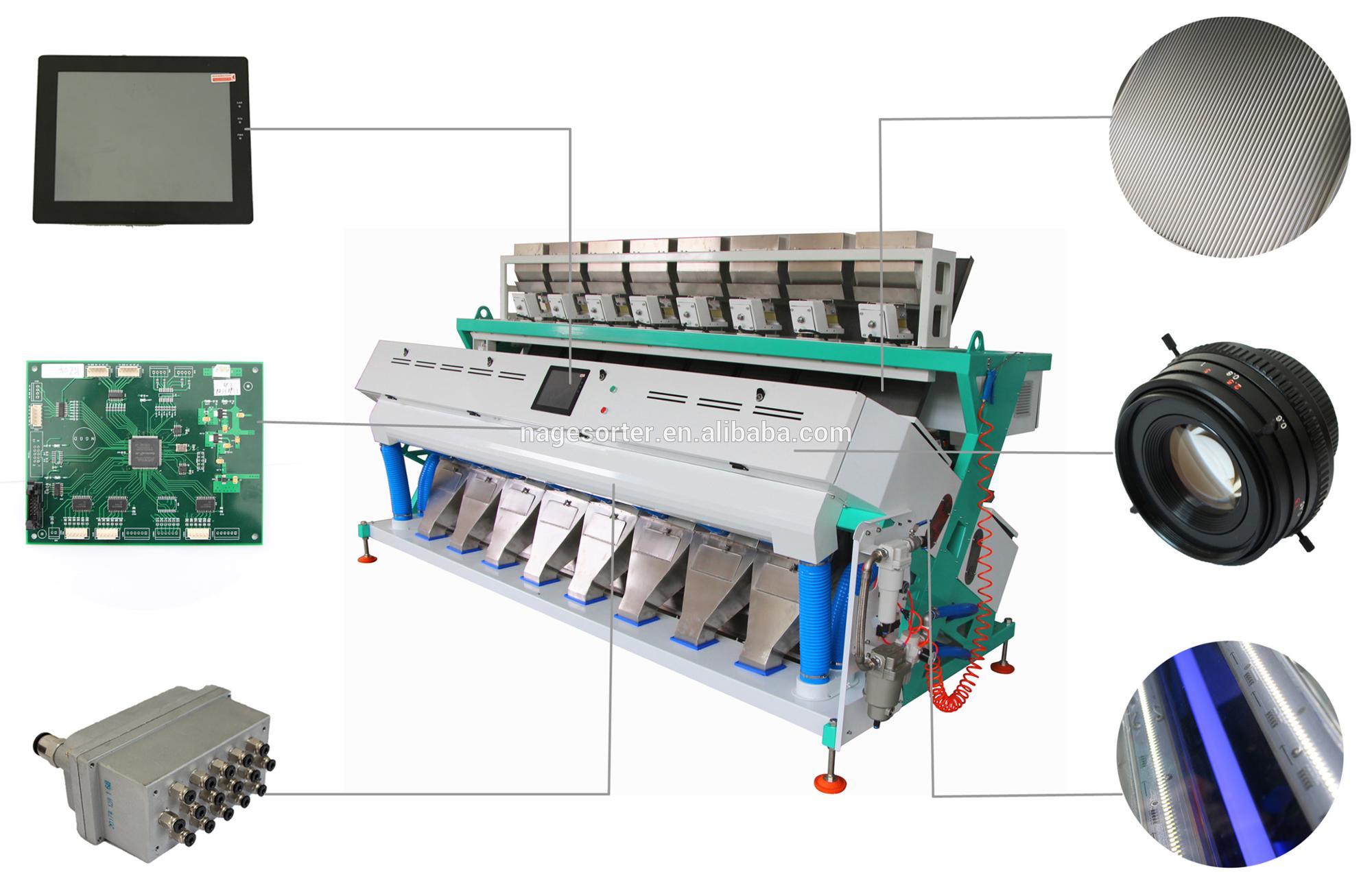 10.0t/h Simple Operation Belt Color Sorter High Efficiency And Reliable Light Source