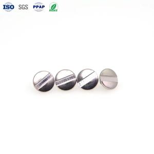 China M1.4 X 2 Decorative Screw Stainless Steel Thin Slotted Round Head Screws Polishing Small factory