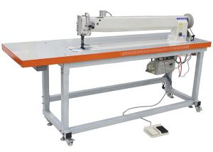 China Long Arm DP17 240V Three Synchronou Double Needle Sewing Machine factory
