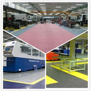China PVC Outdoor Interlocking Plastic Floor Tiles For Workshop factory