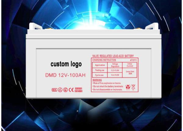 Portable Gel Solar Battery Waterproof 12V 100AH 4S2P 200mA Lead Acid Storage