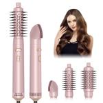 Hair Dryer Brush 6 in 1 Hair Styler Silver Ionic Technology Fast Drying Multi