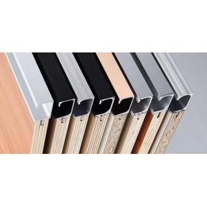 China Custom G Shaped Aluminium Kitchen Cabinet Handles Hardware Zinc Plating on sale