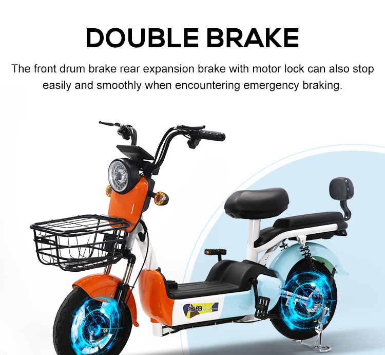 Unisex Electric City Bike 350W Electric Scooter 48V 12ah Full Suspension Fat Ebike