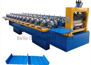 China Plc 6kw Standing Seam Roll Forming Machine Metal Roof Tile Making Panel factory